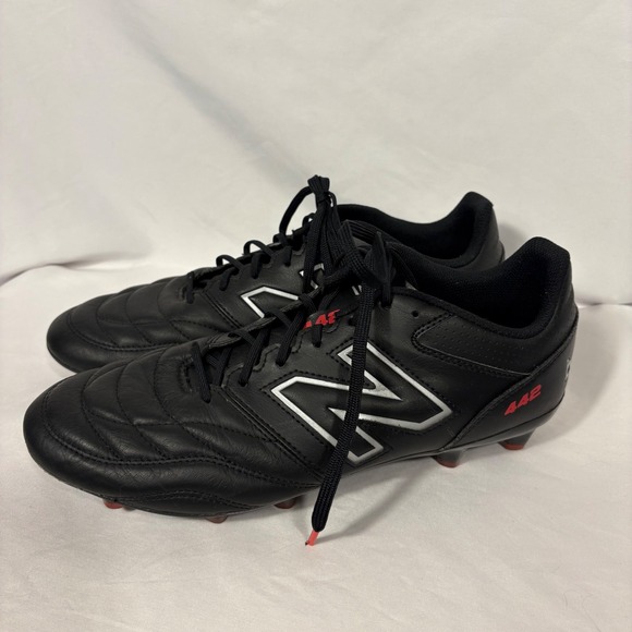 New Balance 442 V2 Team FG Soccer Cleats Black Leather Performance Mens 11 - Picture 3 of 9